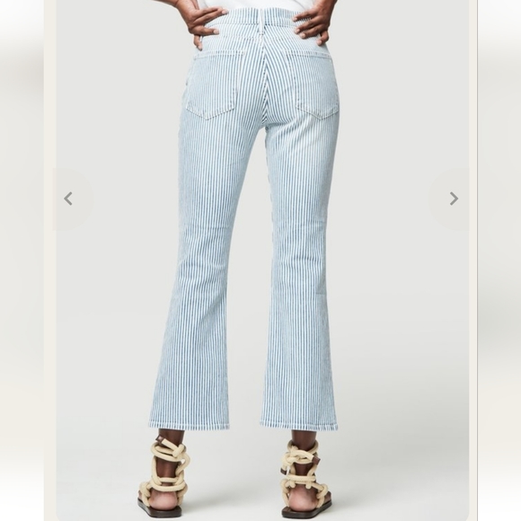 Frame Denim Engineer Stripe Kick Flare Jeans - Size 25 - Picture 2 of 10